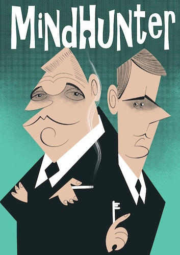 Cartoon: Mind Hunter (medium) by spot_on_george tagged neyflix,mind,hunter