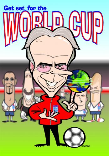 Cartoon: World Cup cover art (medium) by spot_on_george tagged world,cup,sven,beckham,football,caricature