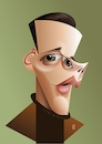 Cartoon: Bill Skarsgard (small) by spot_on_george tagged bill,skarsgard,caricature
