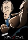 Cartoon: Frost - Nixon (small) by spot_on_george tagged david,frost,richard,nixon,interview,caricature