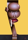 Cartoon: Grace Jones (small) by spot_on_george tagged grace,jones,caricature,vector,digital