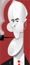 Cartoon: Tony Benn RIP (small) by spot_on_george tagged tony,benn,caricature