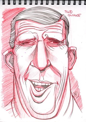 Cartoon: Caricature sketch of Fred Gwynne (medium) by McDermott tagged caricature,fredgwynne,munsters,car54,tv,tvland,movies,mcdermott,new,actor