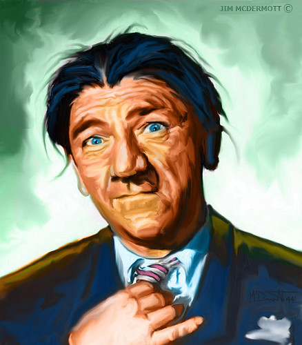 Cartoon: Shemp Howard Caricature (medium) by McDermott tagged 3stooges,comedy,shemp,moe,curly,babe