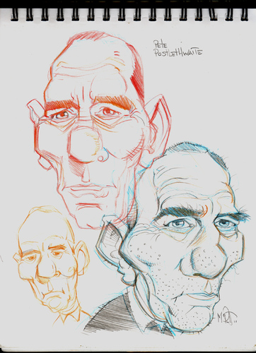 Cartoon: SketchBook Pete Postlethwaite (medium) by McDermott tagged mcdermott,dead,drama,actors,film,movies,petepostlethwaite,book