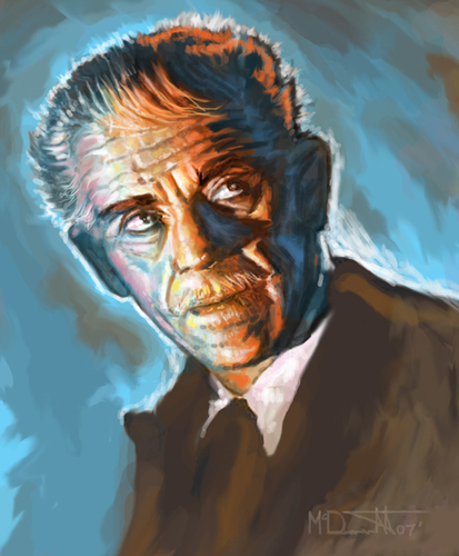 Cartoon: A Famous Face Boris Karloff (medium) by McDermott tagged mcdermott,comedy,horror,monster,scary,monstermovies,boriskarloff