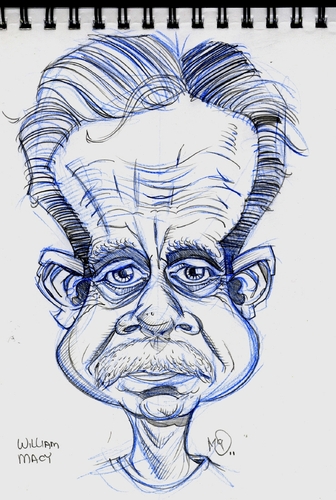 Cartoon: William Macy Sketchbook (medium) by McDermott tagged williammacy,actor,mcdermott,movies,tv