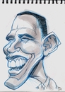 Cartoon: Caricature of Barack Obama (small) by McDermott tagged caricature,barackobama,president,famous,tv,whitehouse