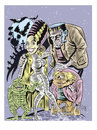 Cartoon: Classic Monsters (small) by McDermott tagged frankenstein,brideoffrankenstein,igor,classic,horror,scary,moviee,tv,animation,mcdermott