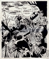 Cartoon: Monster from the graves (small) by McDermott tagged inkdrawing,illustration,monsters,graveyard,blackandwhite,ec,comics,horror