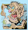 Cartoon: Snatcher (small) by McDermott tagged fizz,magazine,cartoon,color,scary,monster,spooky,mcdermott