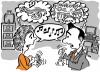 Cartoon: Non-Rapport (small) by simonelli tagged business,training,coaching,presentation,cartoon