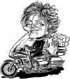 Cartoon: Sharon Osbourne (small) by simonelli tagged sharon,osbourne,ozzy,osbourne,uk,the,factor,black,sabbath