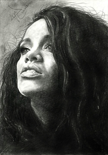 Cartoon: rihanna (medium) by ressamgitarist tagged drawing