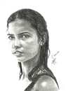 Cartoon: adriana lima (small) by ressamgitarist tagged drawing