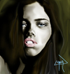 Cartoon: adriana lima (small) by ressamgitarist tagged drawing portrait photoshop