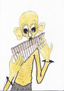 Cartoon: To sing a bad smoke song (small) by cristian constandache tagged world,humany,bad,smoke,cigarette,sing,song,slim,unhealthy,satire,humor,free,academy,graphic,art,paula,salar,romania,student,child,cristian,constandache,school,young,talented,smart,culture,teacher,illustrator,first,cartoonschool,initiator,woman,cartoonist,