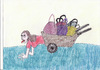 Cartoon: Wheelbarrow woman (small) by cristian constandache tagged cristian constandache child student free academz graphic art paula salar romania smart genius draw watercolor pen pencil teacher cartoonist graphician woman imagination talented school time creation culture satire laugh humor smile eye work hard slave buy