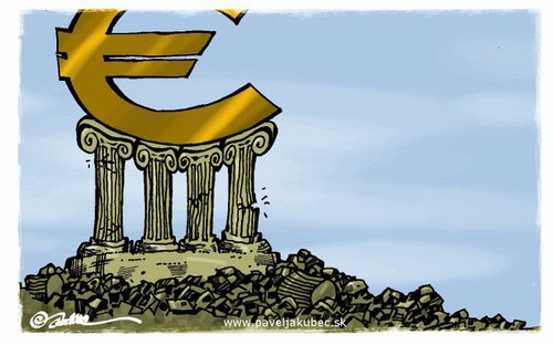 Cartoon: GREECE CRISIS (medium) by toon tagged euro,crisis,greece,money,economy