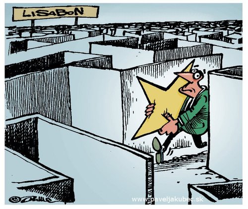 Cartoon: LISABON (medium) by toon tagged political,cartoon,europe,lisabon