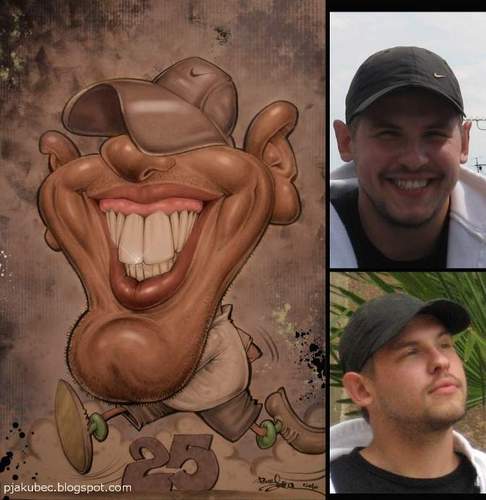 Cartoon: Portrait caricature for gift (medium) by toon tagged portrait,photo