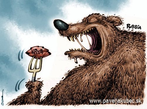Cartoon: UKRAINE - RUSSIA (medium) by toon tagged politics