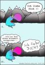 Cartoon: Einsame Liebe (small) by BoDoW tagged einsamkeit,echo,liebe,berge,alpen