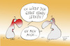 Cartoon: Ich mich auch ... (small) by BoDoW tagged kennen,lernen,bekanntschaft,wer,bin,ich,paar,annäherung,ego,selbstzweifel