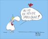 Cartoon: Störenfried (small) by BoDoW tagged sprechblase,vogel,surreal,störenfried,ärger,abhauen,hau,ab,besetzt,besetzer,sein,wirklichkeit