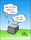 Cartoon: Effiziente Frustvermeidung (small) by BoDoW tagged wille,fliegen,ausprobieren,wollen,stein,selbstbetrug,phantast