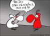 Cartoon: z.B. rot (small) by BoDoW tagged rot,beziehung,vorurteil,rassismus,zorn,aggression,aggressiv