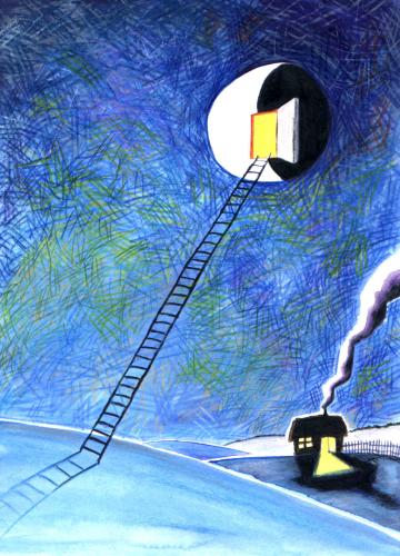 Cartoon: - (medium) by to1mson tagged noc,nacht,night,moon,mond,ksiezyc