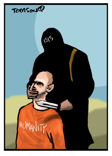 Cartoon: ... (medium) by to1mson tagged isis,menscheit,ludzie,ludzkosc,people,humanity,terror,krieg,war