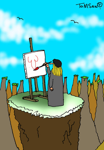 Cartoon: ... (medium) by to1mson tagged natur,gebirge,gory,malarz,maeler,art,kunst,sztuka