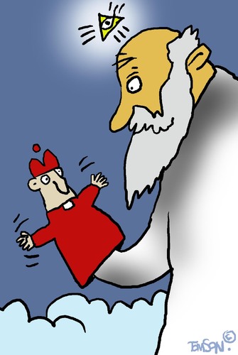 Cartoon: ... (medium) by to1mson tagged kirche,gott,bog,god,kosciol