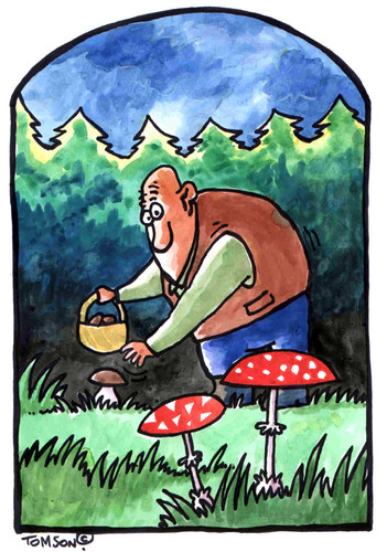 Cartoon: ... (medium) by to1mson tagged mushroom,pilz,grzyb