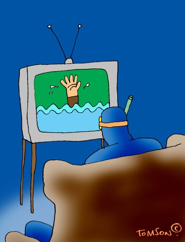 Cartoon: ... (medium) by to1mson tagged medien,media,tv,fernsehen