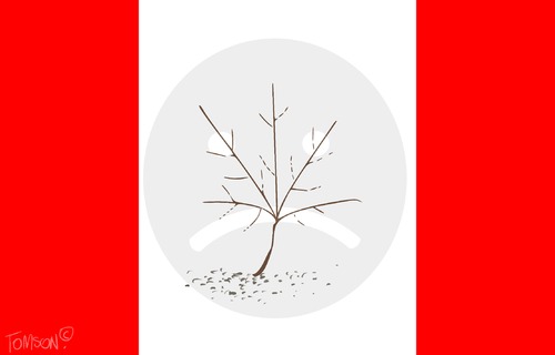 Cartoon: Canada wildfire (medium) by to1mson tagged canada,kanada,mildfire,feuer,evacuation,wald,forest