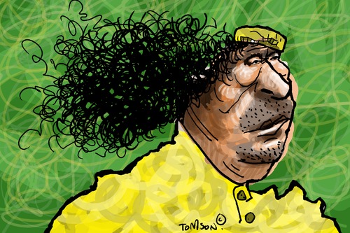 Cartoon: Muammar al-Kaddafi (medium) by to1mson tagged gaddafi,kaddafi