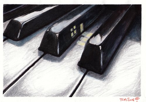 Cartoon: xxx (medium) by to1mson tagged piano,chopin,cartoon