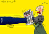 Cartoon: Polish police raid (small) by to1mson tagged police,polizei,policja,tygodnik,weekly,wochenzeizung,raid,najazd