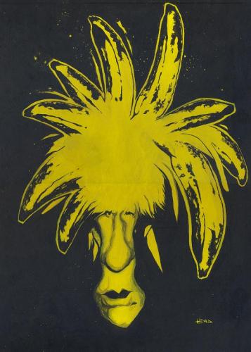 Cartoon: Andy Warhol (medium) by manohead tagged caricatura,caricature,manohead