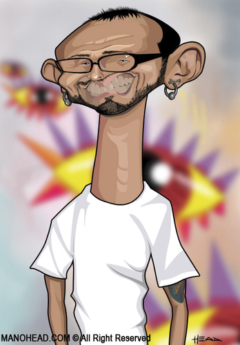 Cartoon: Celso Mathias (medium) by manohead tagged caricatura,caricature,manohead