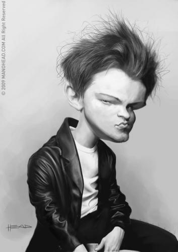 Cartoon: Leonardo Di Caprio (medium) by manohead tagged caricatura,caricature,manohead