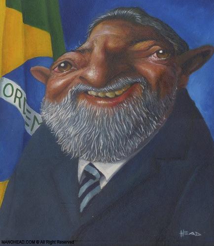 Cartoon: lula (medium) by manohead tagged caricatura,caricature,manohead