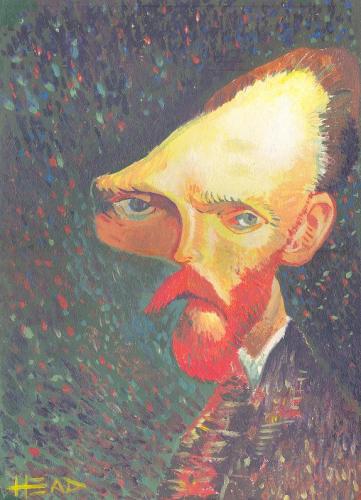 Cartoon: Van Gogh (medium) by manohead tagged caricatura,caricature,manohead