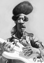 Cartoon: Caricatura Jimi Hendrix (small) by manohead tagged manohead caricatura caricature jimi hendrix