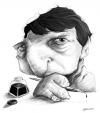 Cartoon: cartunista Miran (small) by manohead tagged caricatura caricature manohead