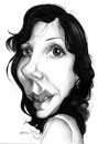 Cartoon: Claudia Kfouri (small) by manohead tagged manohead,caricatura