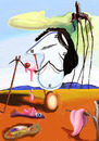 Cartoon: Dali (small) by manohead tagged caricatura,manohead,caricature